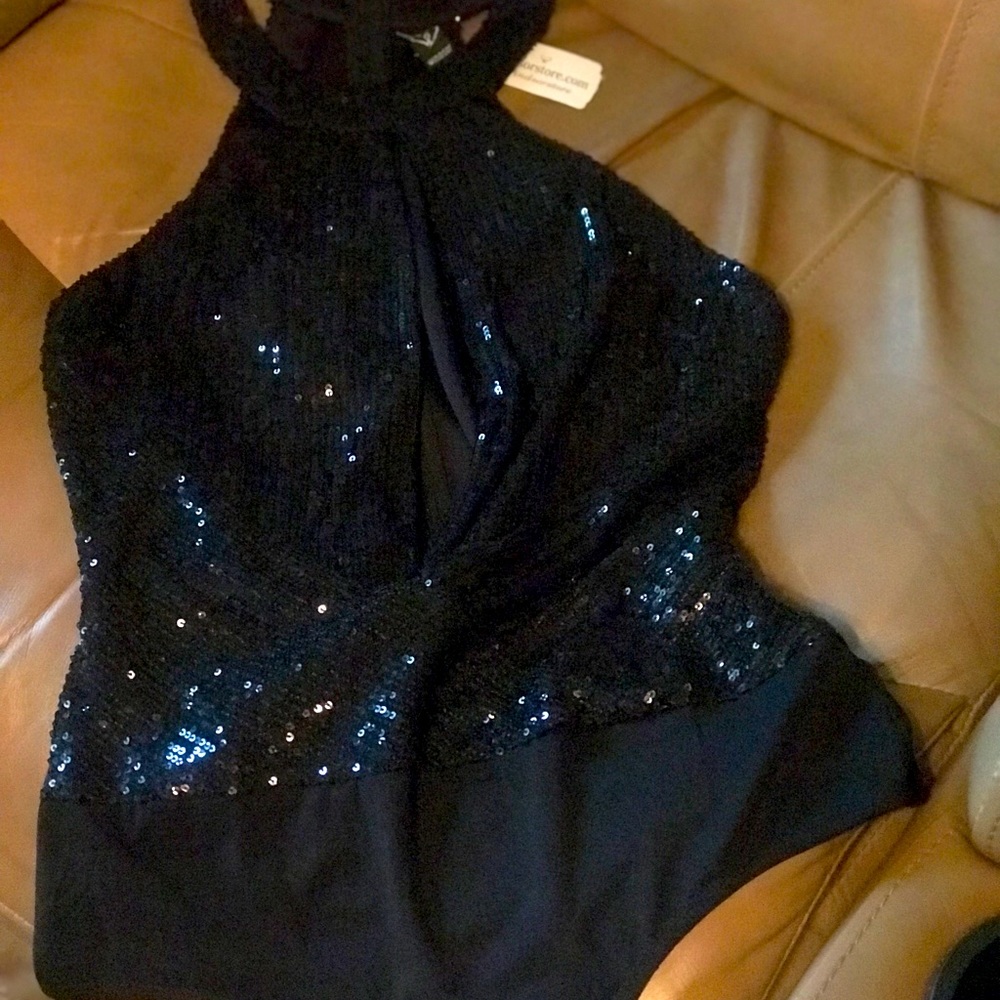 Black sequins body suit Brand New
